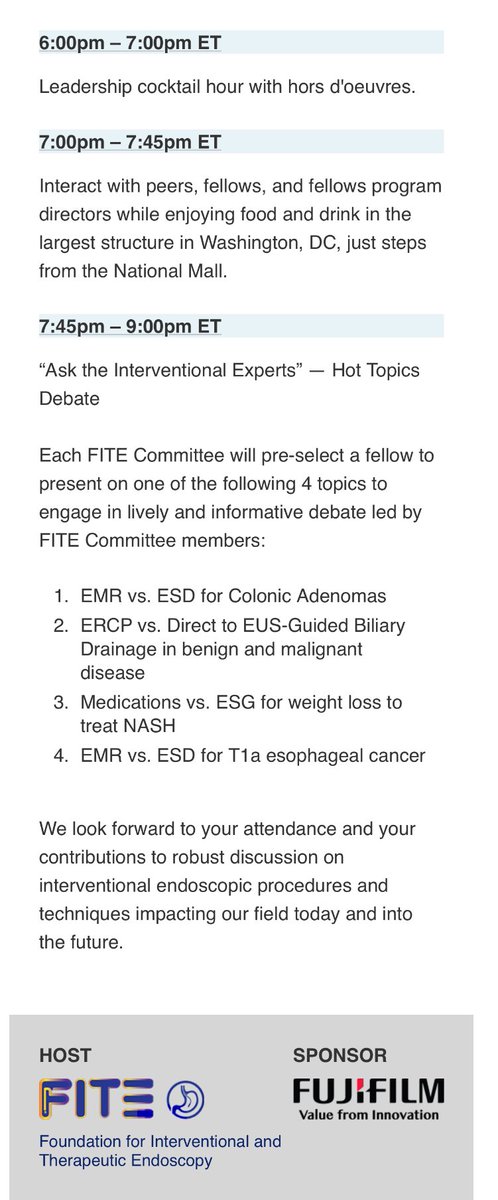 Tonight 630-9 May 18th Saturday Ronald Reagan Building & International Trade Center 1300 Pennsylvania Avenue See attached agenda for one of the biggest events at #DDW2024 Ask the experts interventional debates !! #GITwitter #MedEd #Endoscopy