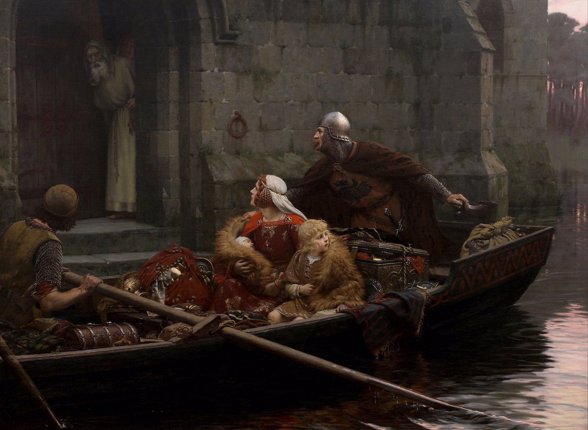 In Times of Danger 🎨 Edmund Blair Leighton 1897