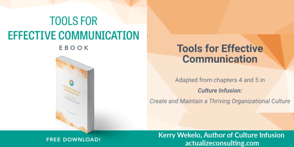 As we navigate working from home communication becomes amplified. Please enjoy this free download from my book Culture Infusion. bit.ly/2D8Bd9h #managingfromhome #communication