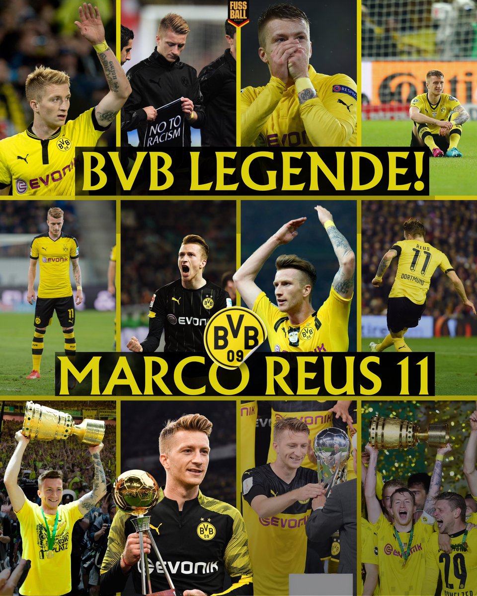 🇩🇪 Fomos todos privilegiados de acompanhar a linda história de amor entre Marco Reus e Borussia Dortmund! ⚫️🟡

O camisa 1️⃣1️⃣ ficará marcado pra sempre como um dos maiores ídolos da história do clube e também da Bundesliga, marcando diversas gerações ao longo desses 12 anos! ✨