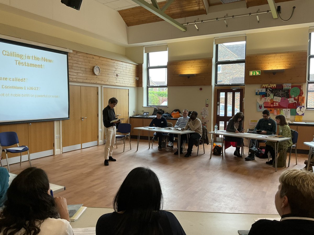 A great day exploring what vocations God may be calling to. Here Victoria is leading the session on calling in the Bible at today’s It’s Your Day in <a href="/SeeOfRochester/">@SeeOfRochester</a>. If you missed today the next IYC is the next time you can apply to come is 12th October.