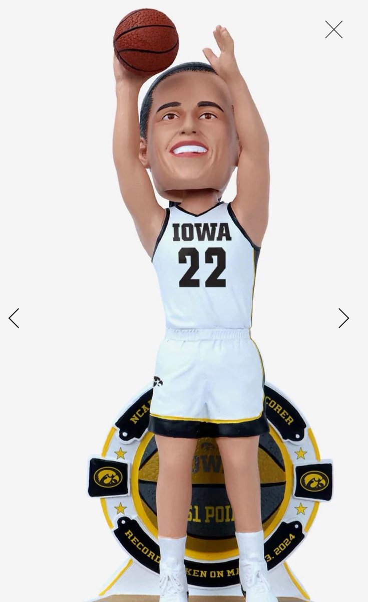 I'm a fan but why does the Caitlin Clark bobblehead have to look like me?