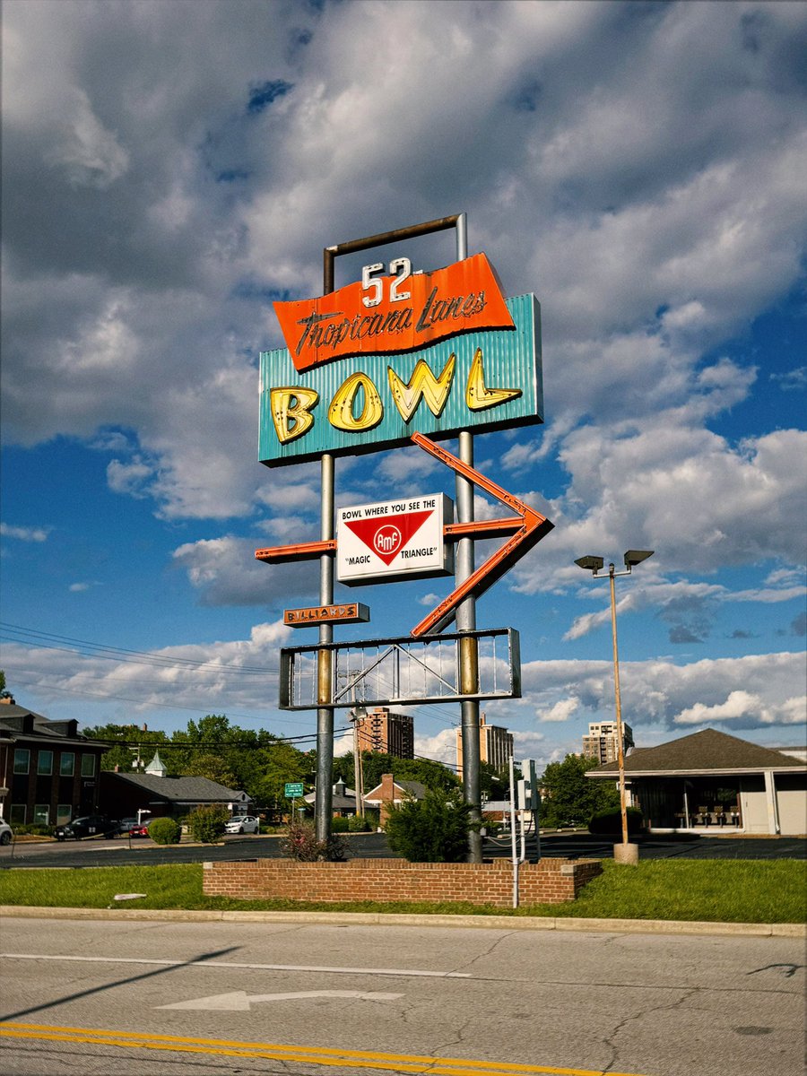 If you check out this shot of the Tropicana Lanes signage, you can spot the Restaurant in the back!