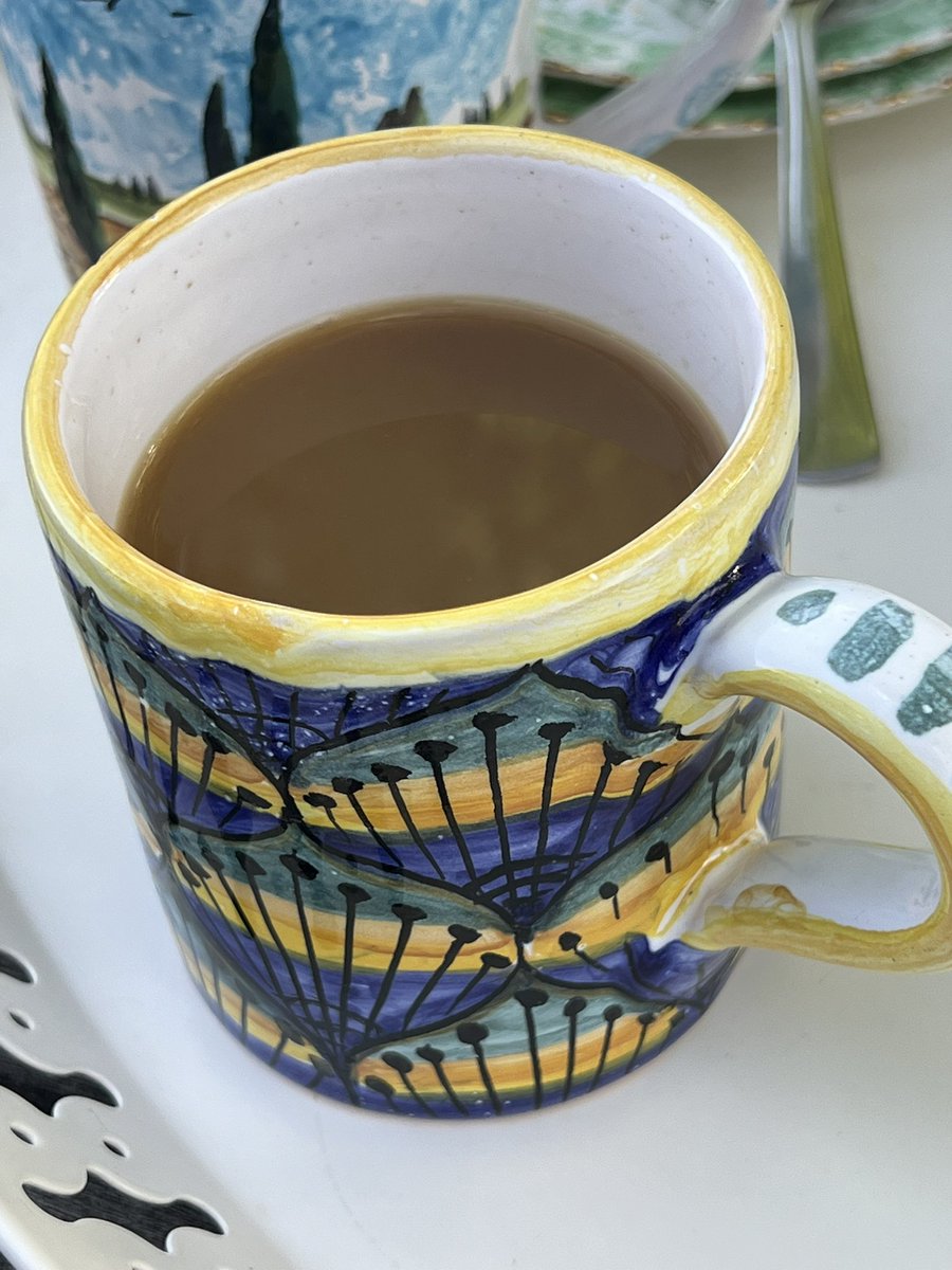 Whereas I am enjoying these amazing balls of black tea I was gifted by a mentee, whose mother brought them from China.  There seems to be an entire tea bush in each of them. Just what is needed after a day in the iris field and nursery garden.
