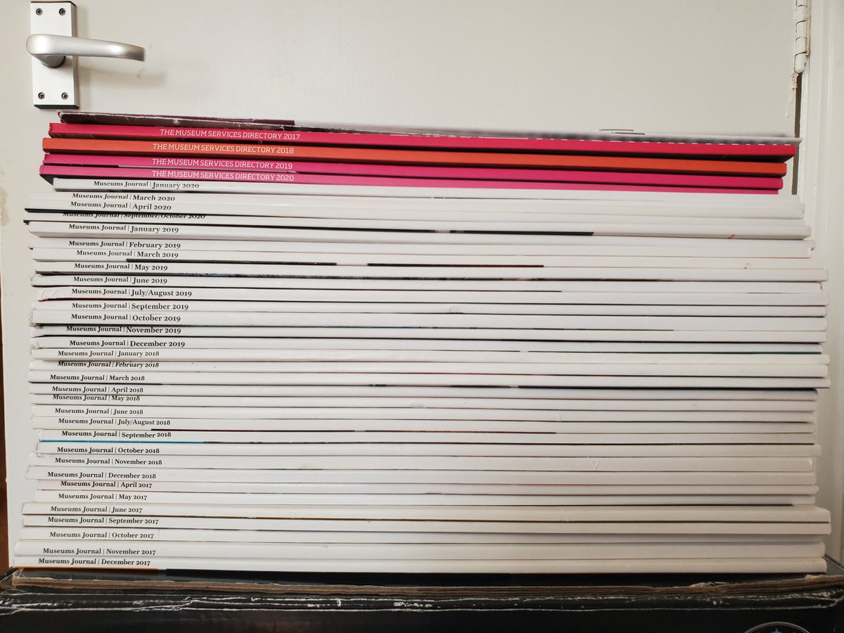 DavidPWhittle's tweet image. ATTENTION #MUSEUM FOLK!

I am moving soon and looking to donate my copies of the Museums Journal.

(Some go back to 2017!)

If you or your organisation would like any or all of them, please get in touch BEFORE Sunday 26th May 2024.

@MuseumsAssoc @SimonAStephens #MuseumsJournal