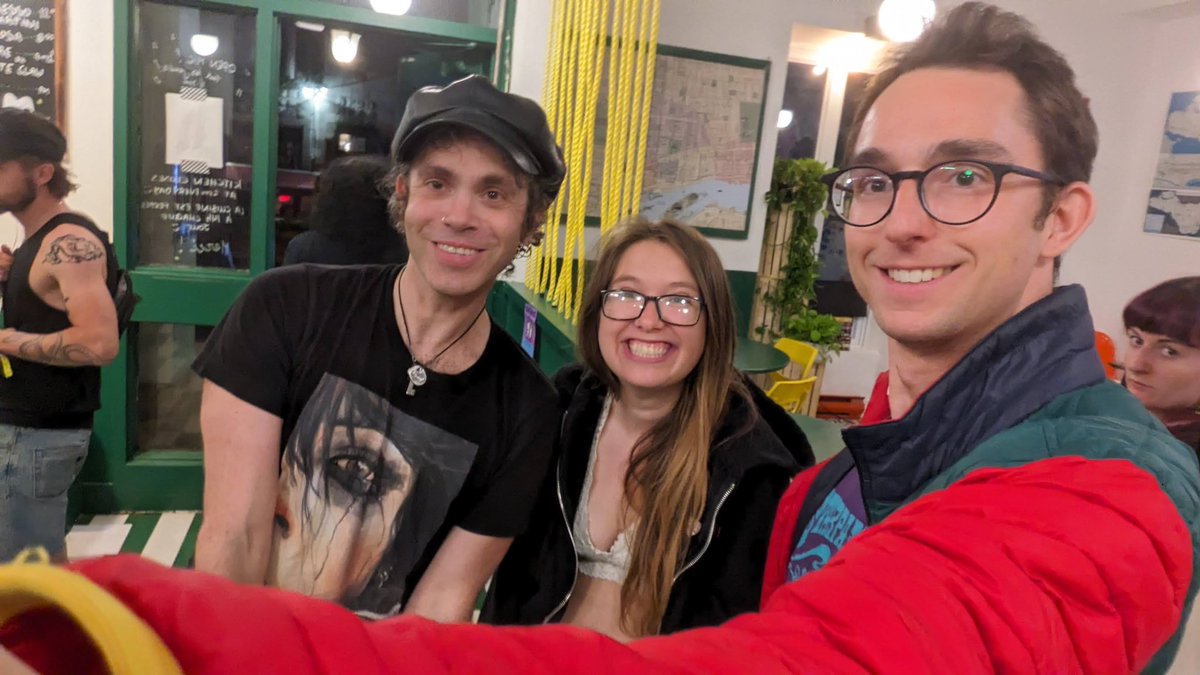 Saw Matt Pless perform in a coffee shop last night, and he even played our song!
