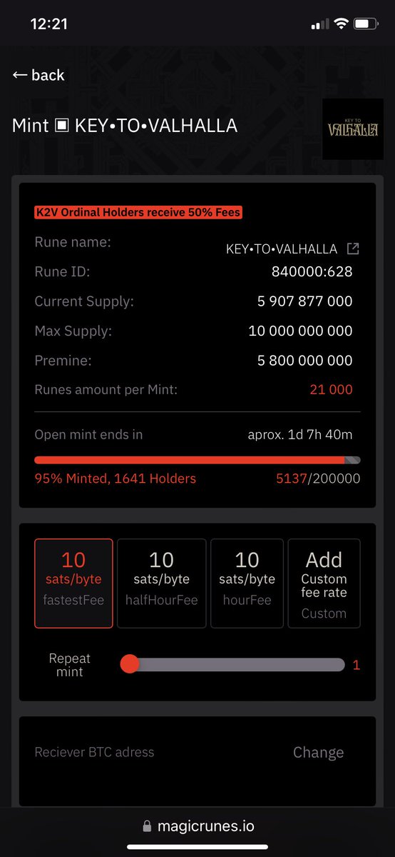1 day and 7 hours left before open mint ends…

magicrunes.io/mintrune?rune=…