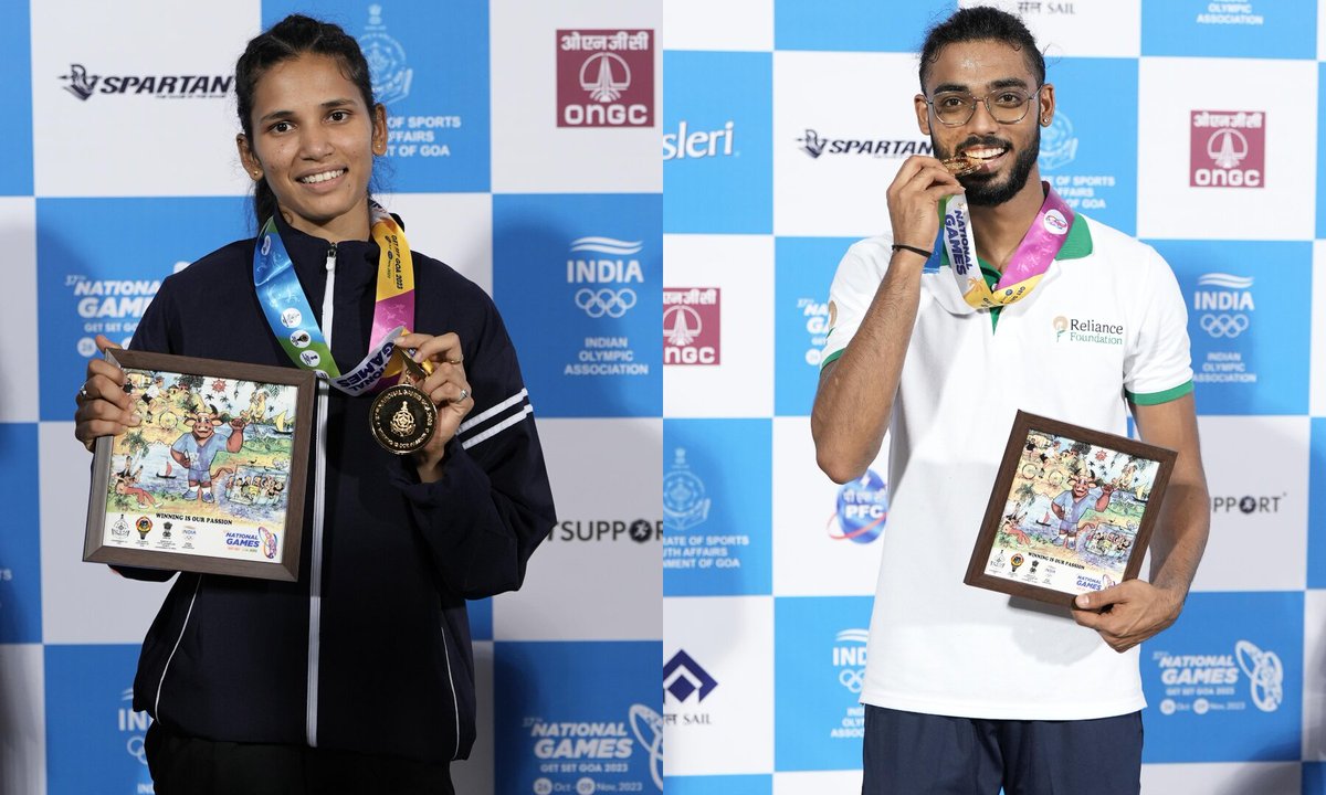 🏃‍♀️ Asian Champion Jyothi Yarraji clocked 13.06s to win 🥇in Women's 100m Hurdles at Kurpfalz Gala in Weinheim🇩🇪 - World Athletics Continental Tour Challenger event.

Tejas Shirse clocked 13.60s to win 🥈in Men's 110m Hurdles.