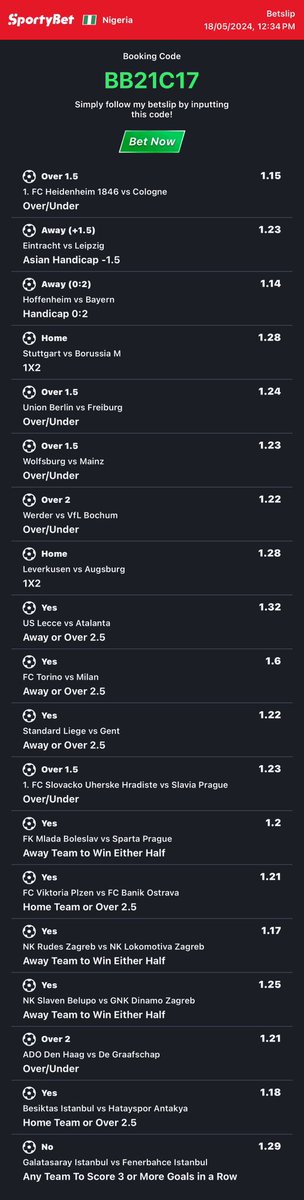 BB21C17 - 60 ODDS 5C01075 - 25 ODDS (EDIT) LET’s WIN 🏆