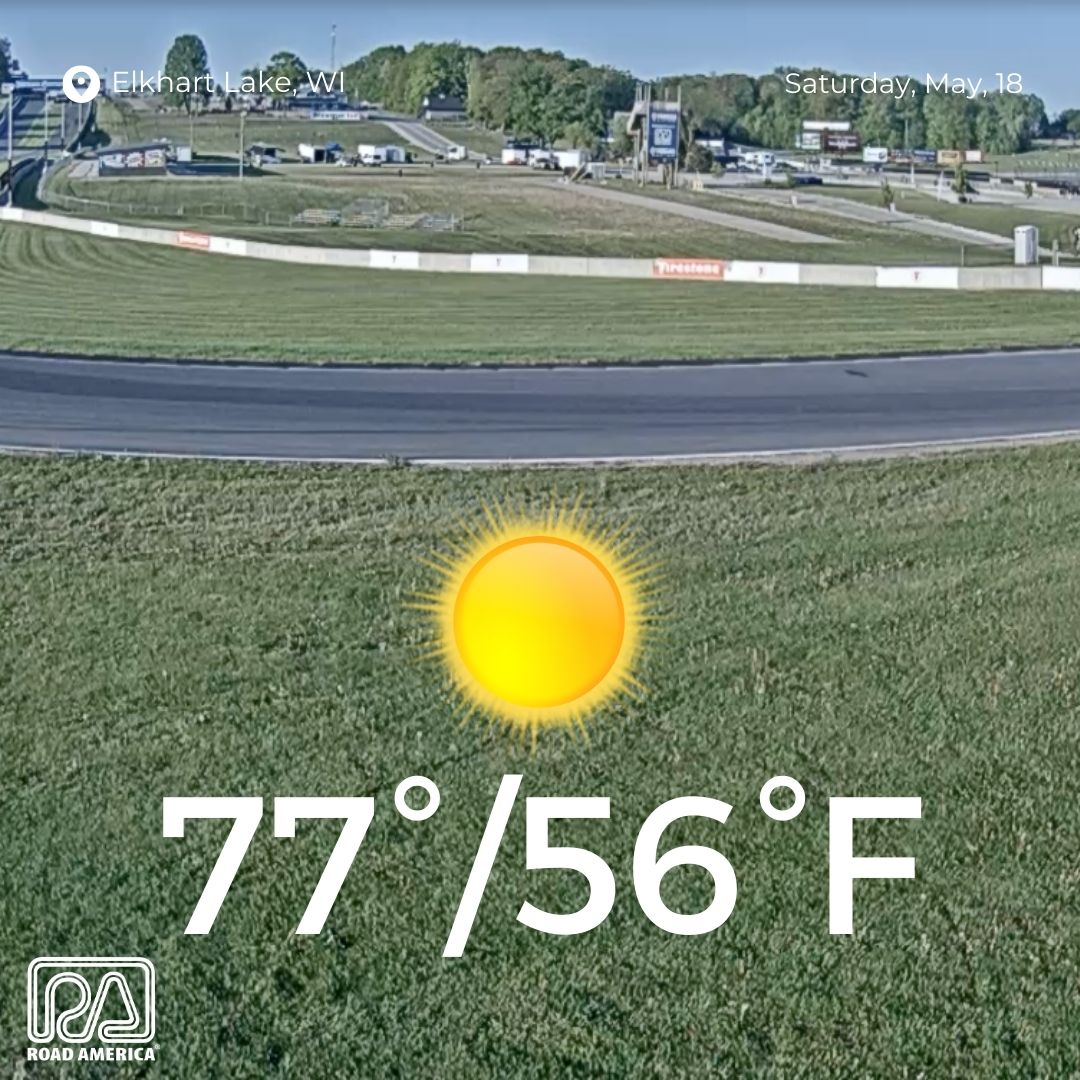 It's going to be a beautiful day! Grab your tickets and witness iconic cars and timeless racing nostalgia! 🏎🏁 Tickets: 🎟️ bit.ly/3f4QFmX #SVRA #VintageFestival #RoadAmerica
