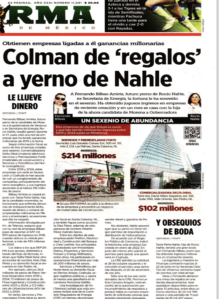 Rocío Nahle es una gran suegra… con el dinero de nuestros impuestos. 
Metió a su yerno Fernando Bilbao en el gobierno y, de ganar mil 300 pesos en 2018, hoy gana 100 millones al año. Que belleza.