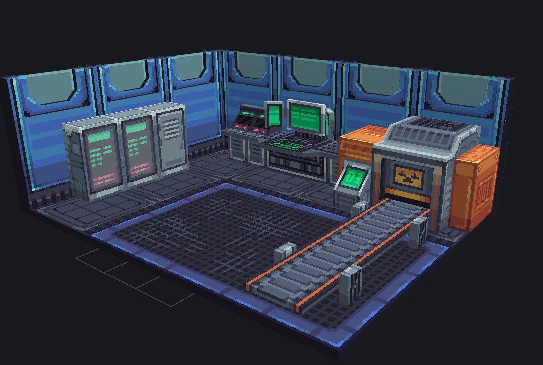 Space Exploration Base version 2  

#Minecraft #Blockbench #pixelart #lowpoly #stylized