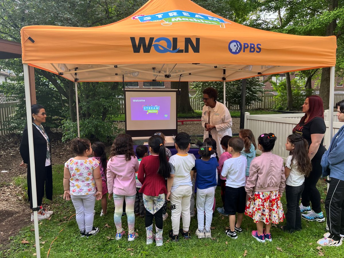 wqlnpbsnpr's tweet photo. Just wrapped up an amazing visit to Saint Benedict Center's Preschool with our STREAM Machine! 🌦️🌈 The kiddos loved learning about the weather. Check out these sweet moments! #WQLN #PBSKIDS #STREAMMachine #Weather #Education https://t.co/pPFesW2rEZ