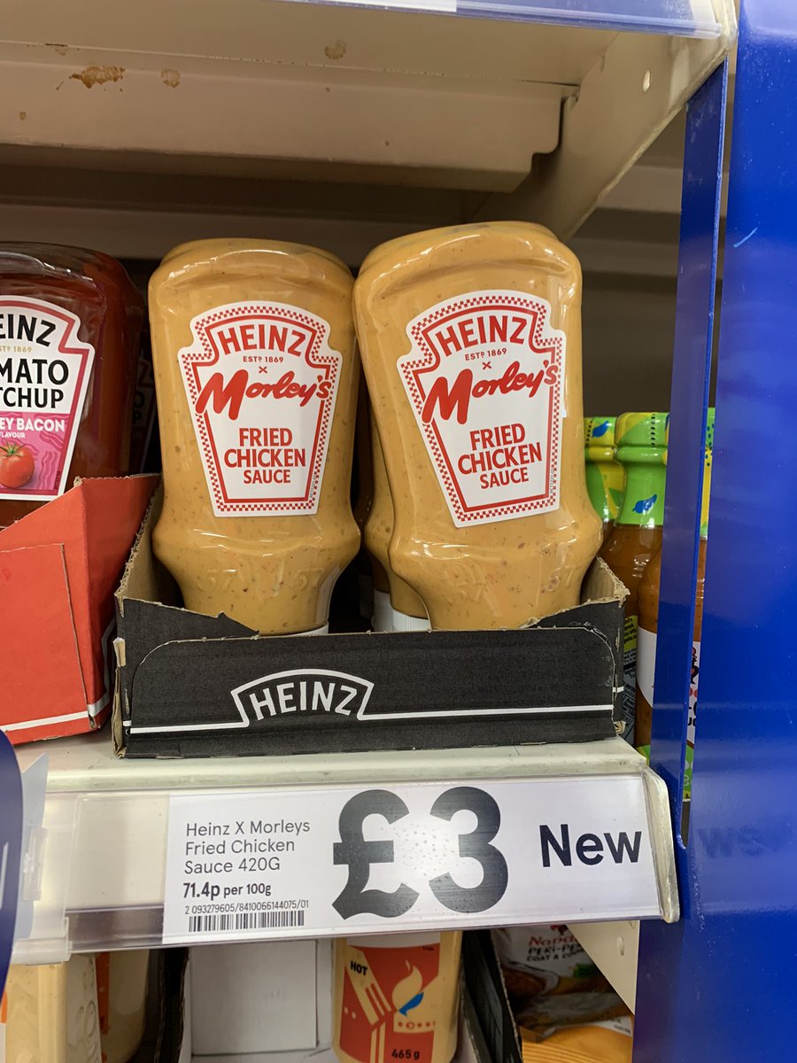 I’ve been trawling the streets of London for this @HeinzUK x @MorleysChicken collab for my son’s birthday. Finally found it…
