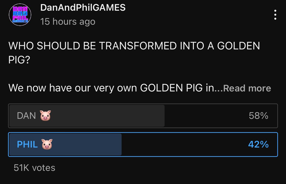 #GOLDENPHIL #VOTEFORPHIL LET HIM HAVE WHIMSY AND TWIN WITH HIS PIG PLEASE PLEASE PLEADE PFLA