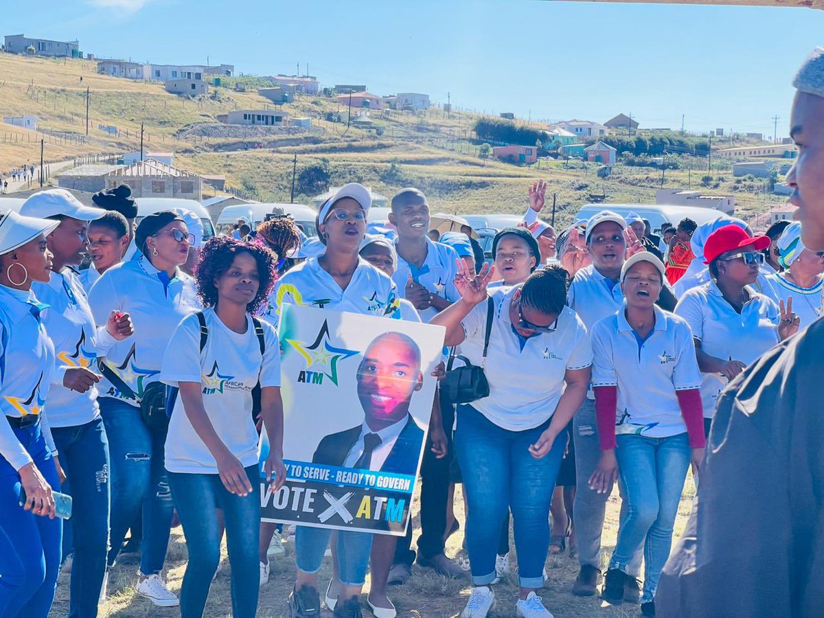 LubaMagwentshu's tweet photo. Come celebrate the dedication of the African Transformation Movement's house with us, and then join us for an amazing ATM rally at the Sipaqeni Sports Ground in Flagstaff! #ReadyToServe #ReadyToGovern #ServantOfThePeople #VoteATM https://t.co/q2zaNaKDto