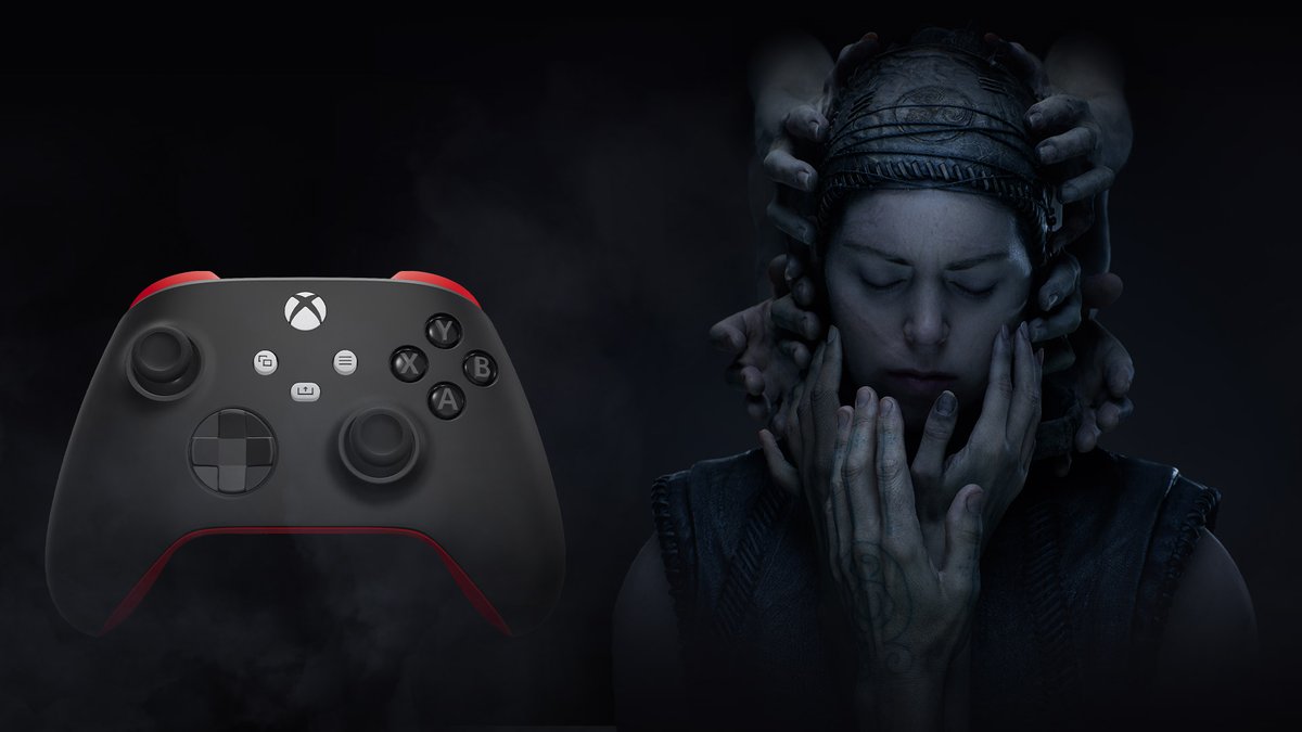 This Xbox wireless controller was inspired by Senua's Saga: Hellblade II and is available now at Xbox Design Lab. 🎮 bit.ly/3K30guG