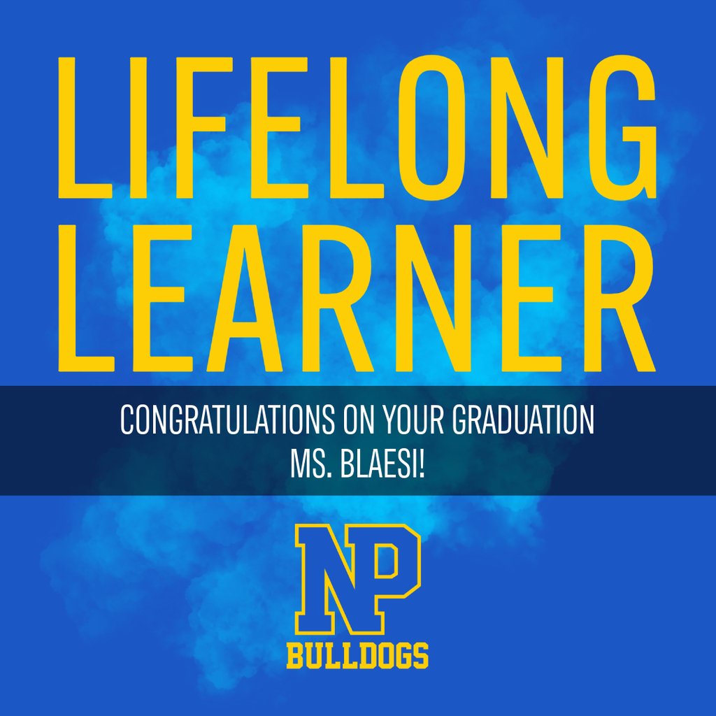 Lifelong learning is the goal for everyone, from our students to our Board of Education members! Congratulations Ms. Blaesi!
