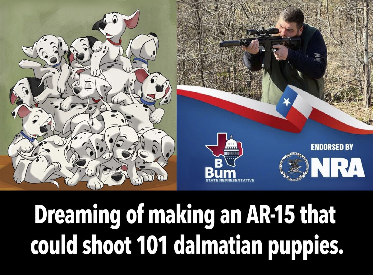 Appalled to learn that Texas is allocating $1 million to support the NRA's convention in Dallas this weekend.  #GOP even considered Kristi Noem, known for puppy killing, for a top role. & #NRA endorsed my opponent.  

#TexasPolitics #GunViolence #MomsDemand #TXlege