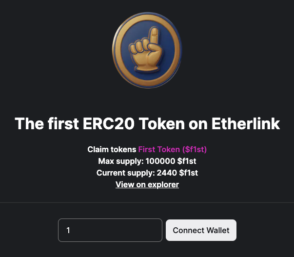 Over 2,000 tokens have already been minted on f1st.vercel.app! 🌟 Thank you to everyone who's joined. Haven't minted your F1ST yet? There’s still time to be part of the action!

Join us and mint your mark in the #Etherlink chain today! 🌐🔥