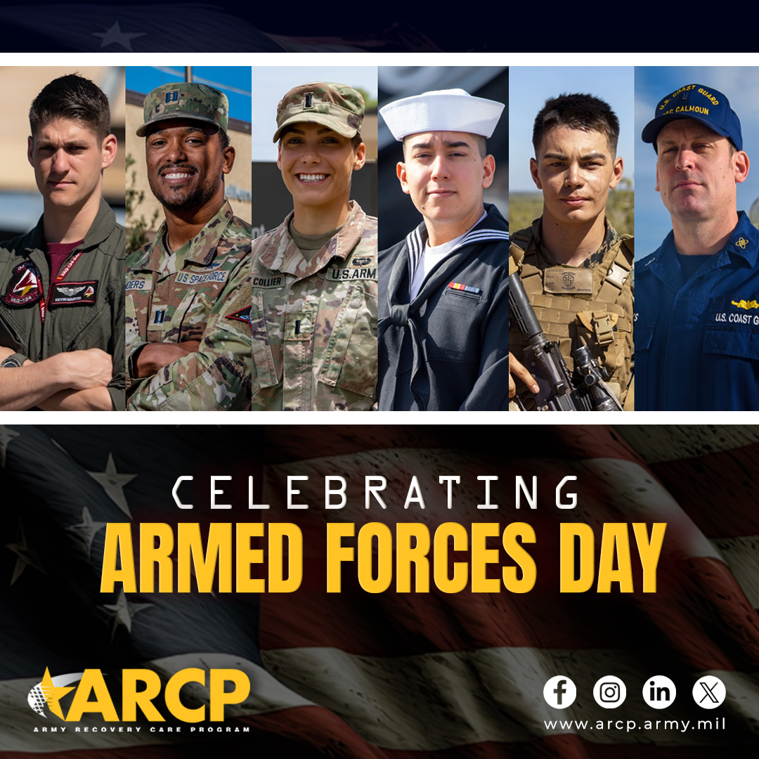 Thank you to all of the women and men who have answered the nation’s call to service. Happy Armed Forces Day from the ARCP.

#ARCP #ArmedForcesDay #SupportOurTroops #MilitaryLife #ArmedForces #ServiceMembers #USArmy #USAirForce #USNavy #USMarines #USCoastGuard #USSpaceForce