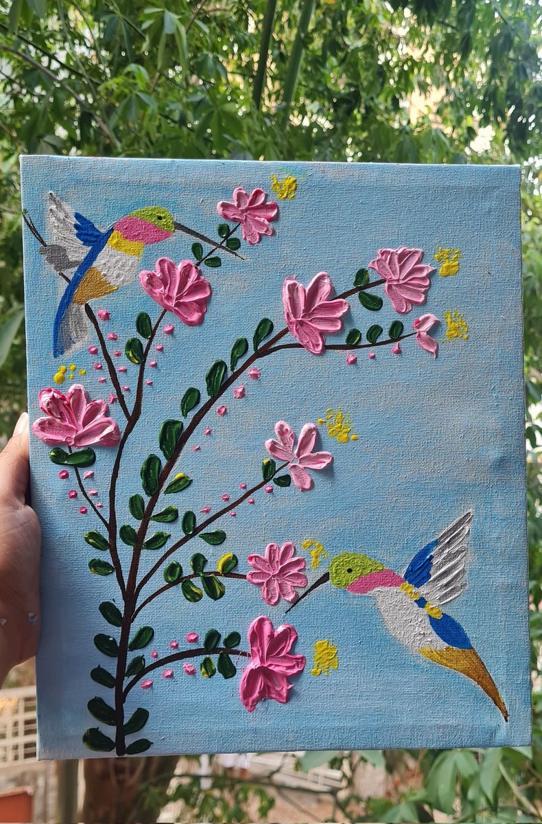 DrArpitaSahu's tweet image. First attempt at knife painting today! #Funday #Loveforart 🎨✨