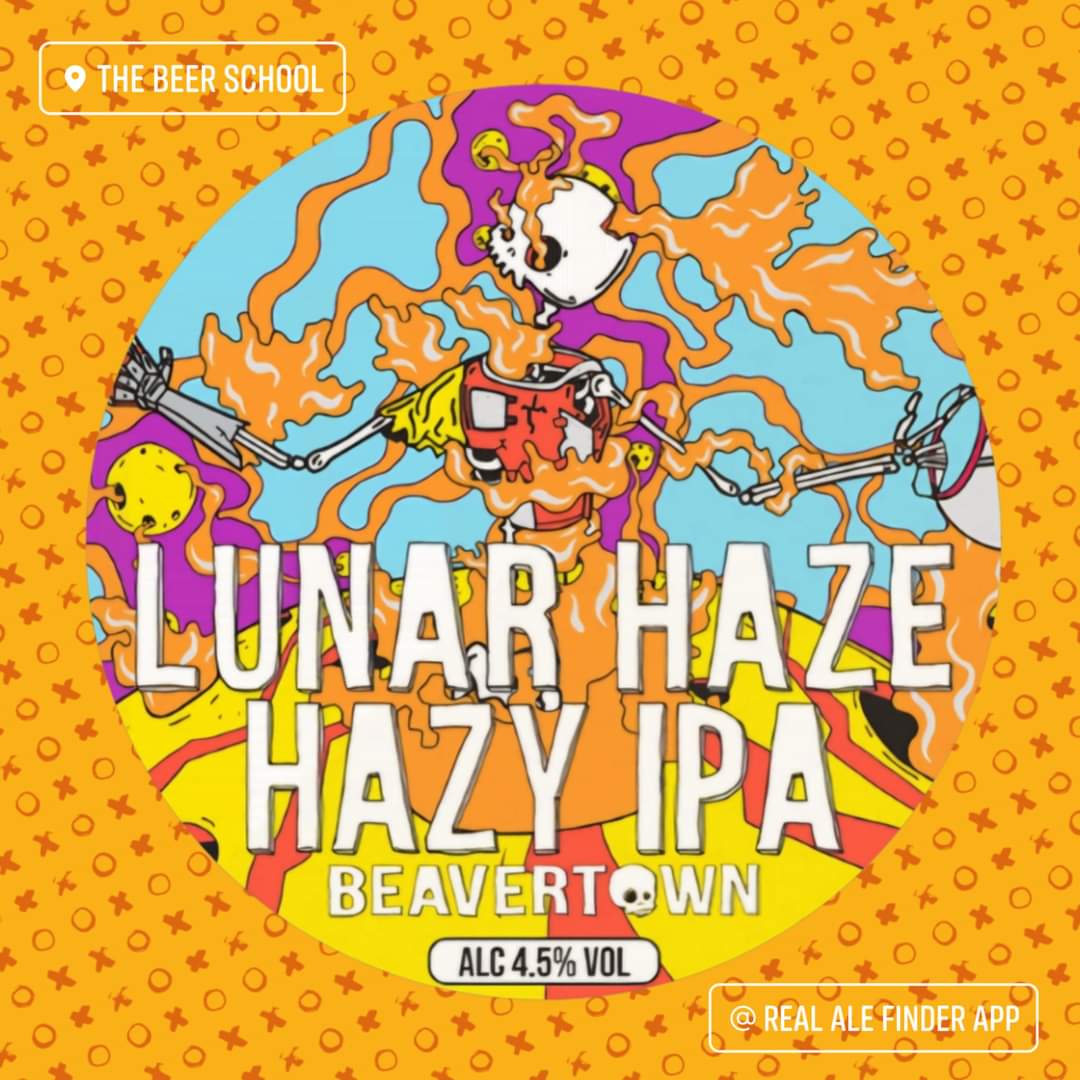 🚨 NEW BEER ALERT 🚨 
Beavertown Brewery 𝗟𝗨𝗡𝗔𝗥 𝗛𝗔𝗭𝗘 4.5% abv A hazy pale ale with aromas of tropical Passion Fruit, Lemon Citrus 🍋 and a hint of Sweet Peach 🍑

#beavertown #hazyipa #UFO #passionfruit #lemon #peach #beergarden #beergardenweather