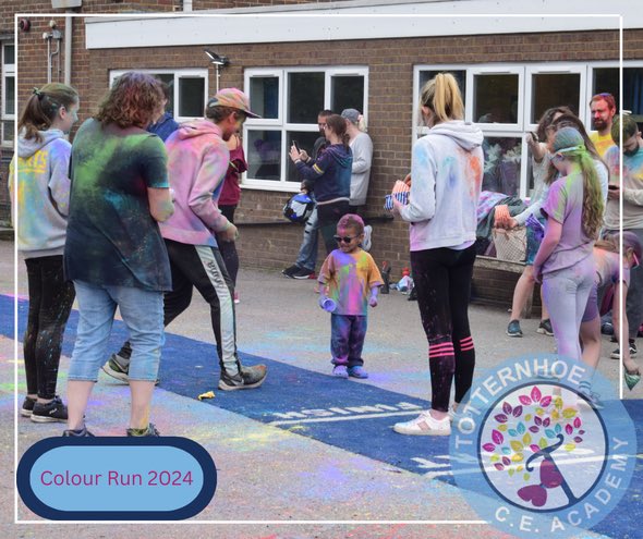 🌈 Colour Run 

Huge thanks to Totternhoe CE Academy Parents Association for organising such an amazing morning. We were so lucky to have the race started by Dunstable’s Town Mayor @Lizjcommunity We think it’s safe to say everyone had a fantastic time! @rogersjanna1 @TotternhoeHT
