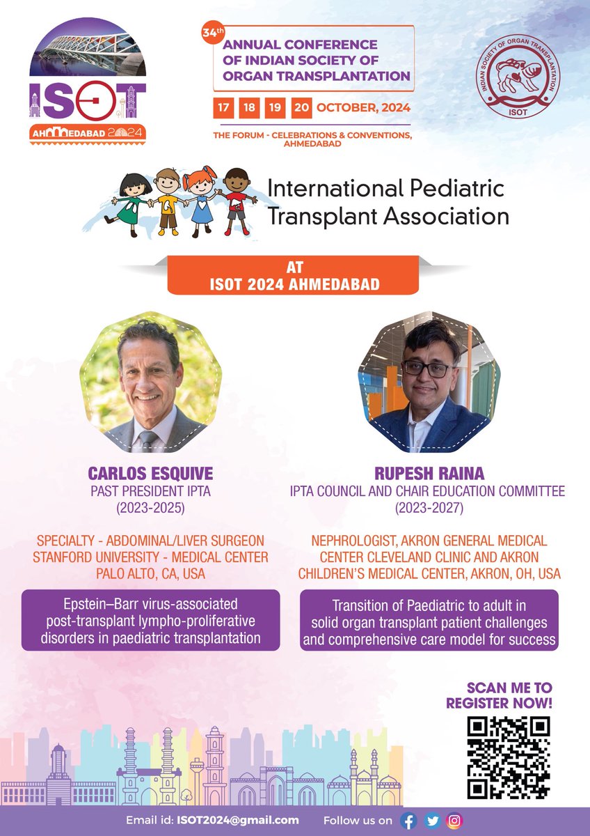 ⁦@IptaPedsTx⁩ ⁦@ttsorg⁩ at ⁦@ISOT24ahmedabad⁩ Register now ⁦@rupeshrainamd⁩ ⁦@balwani__manish⁩ ⁦@drsubhobanerjee⁩ ⁦@DrJigarShrimal1⁩ ⁦@KinnariVala⁩ ⁦@anshumansaha⁩