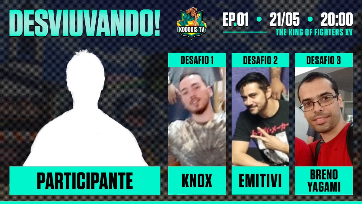 kododistv's tweet image. 🚨 IMPORTANTE! Revelado o 3º desafio do evento DESVIUVANDO! Caso nossa viúva consiga passar por @ggsknox e @eMiTVi, ele terá a árdua tarefa de passar por @BrenoYagami. Informações completas sobre nosso REALITY SHOW GAME em breve!

🔴 youtube.com/watch?v=-8F8EF…

#kof #kofxv #kof2002