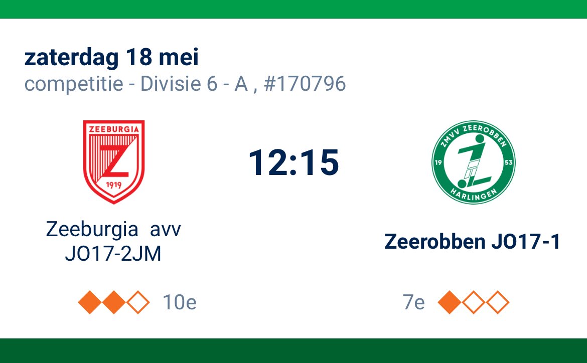 ZeerobbenTweets's tweet photo. JO17-1 is wederom naar Amsterdam gereist, waar ze spelen tegen Zeeburgia. Na een 0-0 ruststand hebben ze zojuist de leiding genomen 0-1!
#zeezee https://t.co/igtSSZZZd7