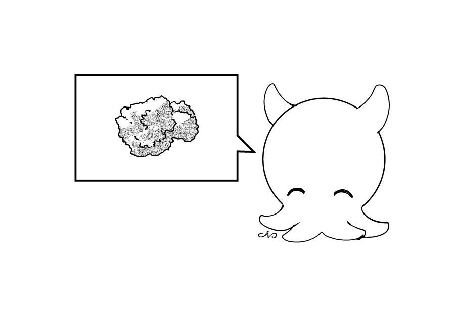 たべものの白黒作画やはりむずすぎないか……? 