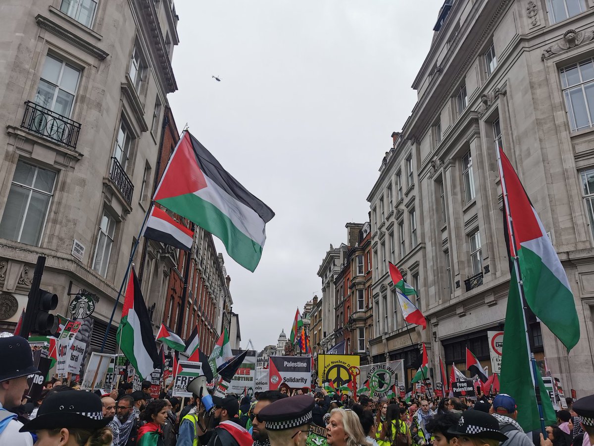 In London marking #NakbaDay as we do every year, as always LOTS of support for a #FreePalestine on #Nakba76 #rafahunderattack #stoparmingisrael #EndIsraeliApartheid #StopBombingGaza