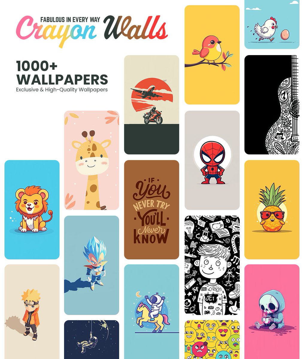 ArrowWalls's tweet image. Crayon Wallpapers, is now available with big introductory discount for limited time. Get the app now!

Crayon Wallpapers (On SALE FOR LIMITED TIME)
Android : bit.ly/CrayonWalls
iOS :  bit.ly/iCrayonWalls

🎁 20 promo codes giveaway for Lucky Retweet and Comment. Result…