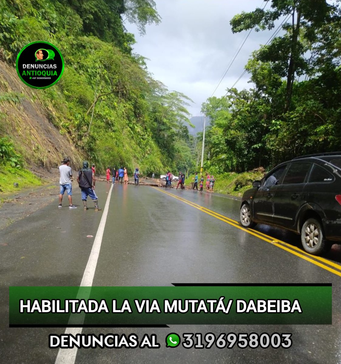 #Atención I La vía Medellín- Urabá fue habilitada luego de que los indígenas levantaran la protesta en Mutatá. Esto tras llegar a un acuerdo con el gobierno nacional.