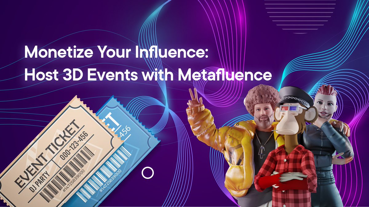Welcome to the future of social interaction with Metafluence! Influencers, seize this moment to shine. Host immersive 3D events, captivate your audience, and start selling tickets today. Expand your reach, turn connections into profits, and revolutionize social engagement!