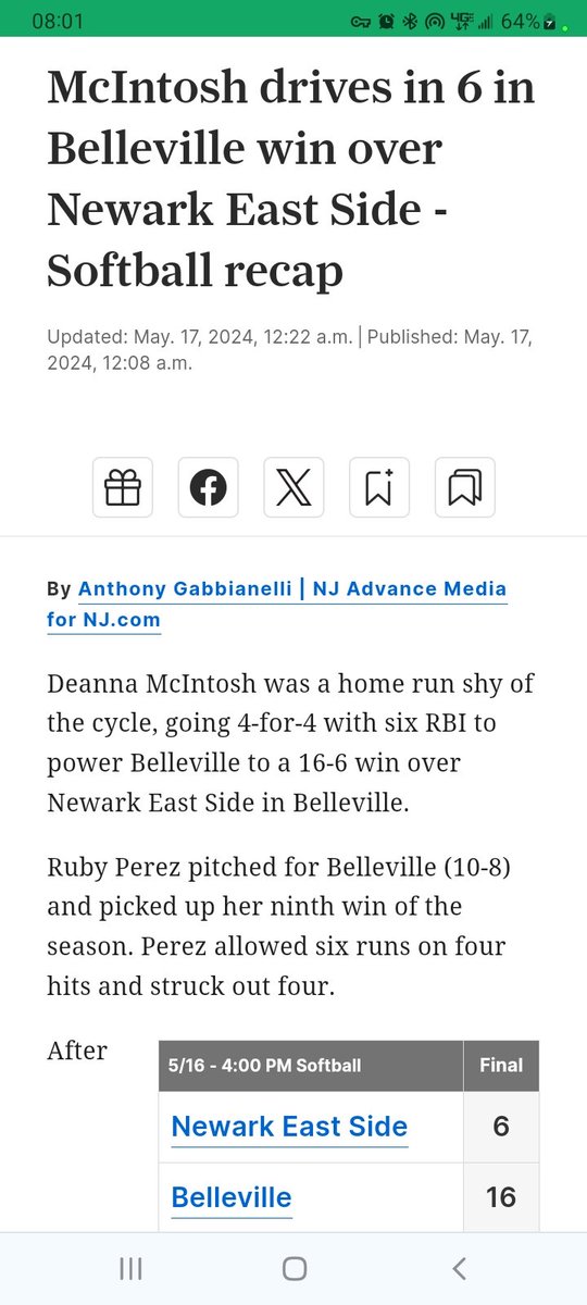 OFCBMac228's tweet photo. So proud of my daughter having a great senior season, hard work pays off https://t.co/oRj1Y0Q7km