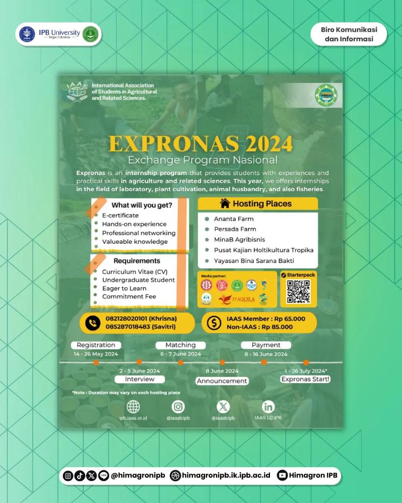 Expronas 2024 Registration is Open! 🌟✨

16/F/18/05
BIRO KOMUNIKASI DAN INFORMASI
KABINET GAVALIS
[HIMAGRON 2023/2024]