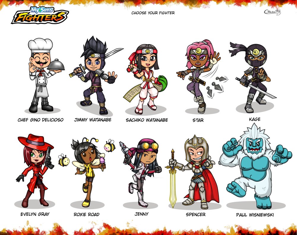 CartoonMaster90's tweet photo. I made some custom designs for the video game #Mysims #Fanart #Oc #Fightercharacters I hope you enjoy them and it should be noted that they are old designs for which I will probably not do more in the future. https://t.co/pvqpN1PWSo