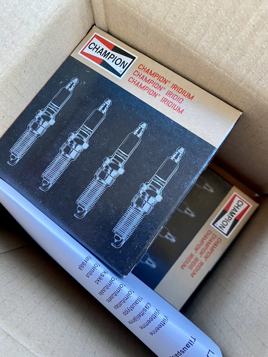 Box of Iridium Spark Plugs for my Hemi Jeep 😁 #JeepMafia #JeepLife