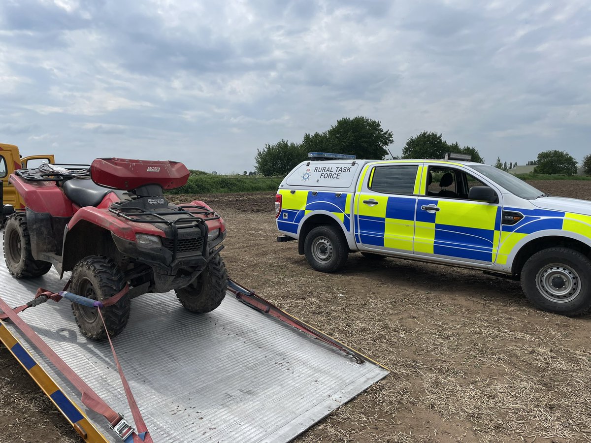 Humberbeat_RTF's tweet photo. #RuralTaskForce officers have seized a quad bike in the #Pollington area. The quad bike was being driven without insurance โ and without being road registered โ #seized
Make sure you are road legal when travelling on a public road. https://t.co/4GCU5NNwDo