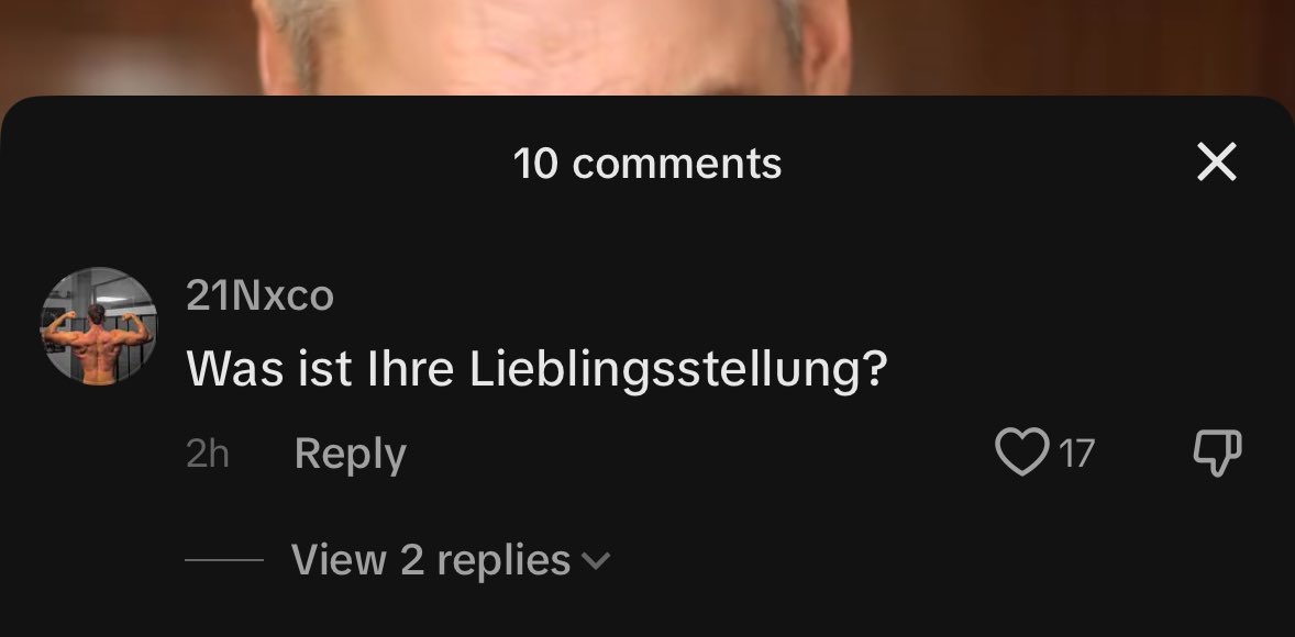 Bester kommentar beim neuen nehammer tiktok video