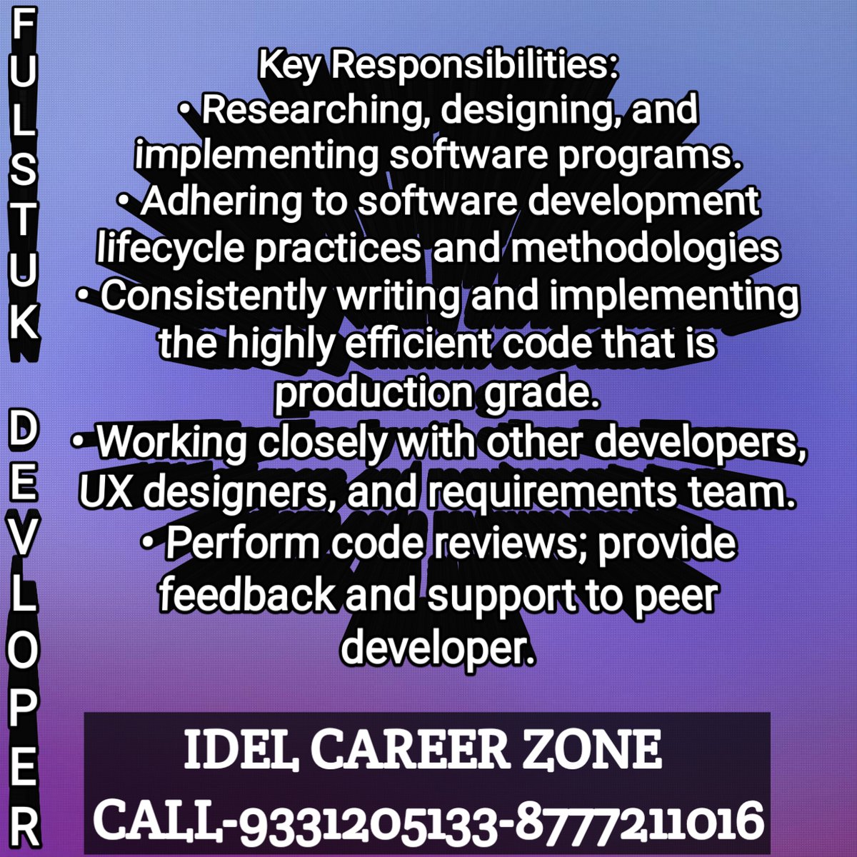 irshadisc's tweet image. #ITjobs, #StackDeveloper, #FullStackDeveloper, #BachelorofEngineering, #MCA, #MCS, #Puney, #Maharstra, #CivilEngineerjobs, #LatestKolkataJobvacancy2024, #idealcareerzone, #kolkatajobs, #WestBengal, #Silliguri, #Bihar, #Jharkhand, #Maharastra, #Delhi, #PanIndia, #MedicalSalesJobs