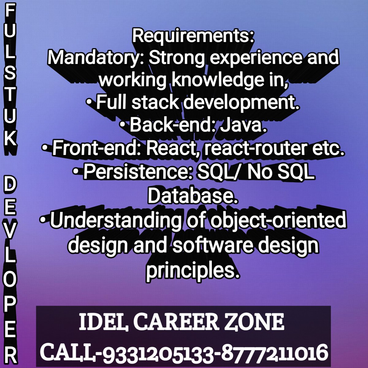 irshadisc's tweet image. #ITjobs, #StackDeveloper, #FullStackDeveloper, #BachelorofEngineering, #MCA, #MCS, #Puney, #Maharstra, #CivilEngineerjobs, #LatestKolkataJobvacancy2024, #idealcareerzone, #kolkatajobs, #WestBengal, #Silliguri, #Bihar, #Jharkhand, #Maharastra, #Delhi, #PanIndia, #MedicalSalesJobs