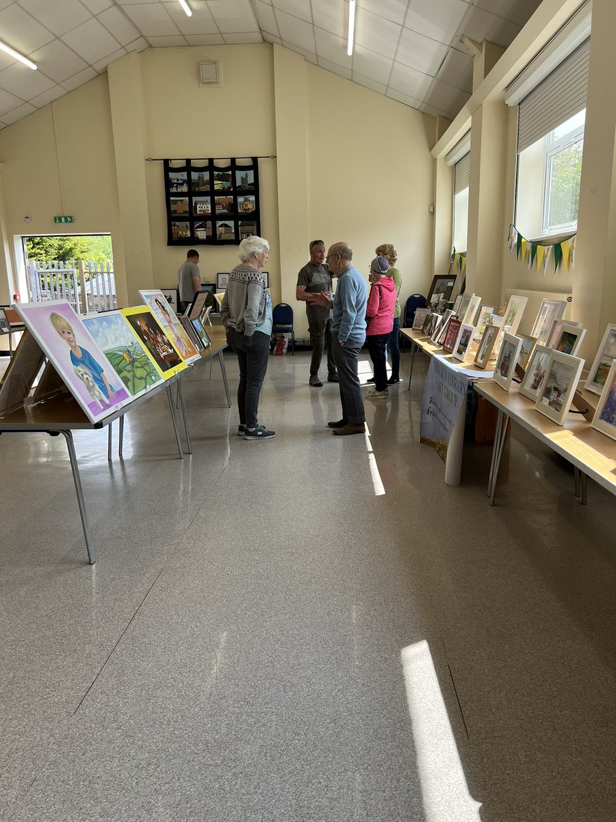 I showed a couple of paintings with the local art group today