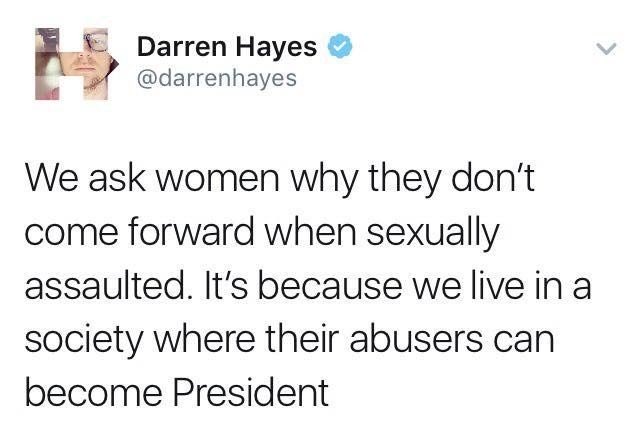 OMFG - This is the truest, most simple explanation of the savagery against women in the United States. How can women ever feel safe, valued, protected in a nation where voters choose to elect a rapist president? Are we not better than this? #FreshUnity #TrumpIsARapist