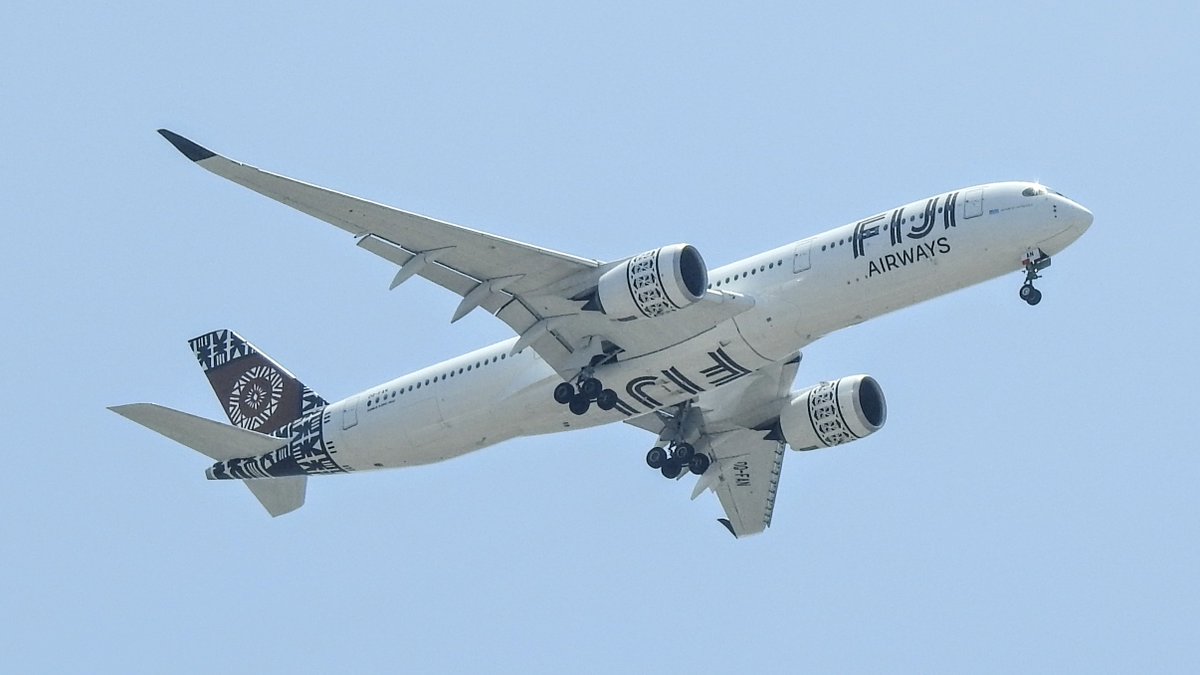 veryboeing's tweet photo. Fiji Airways #A350 -941 #DQFAN approaching KLAX https://t.co/I3pEg6buMT