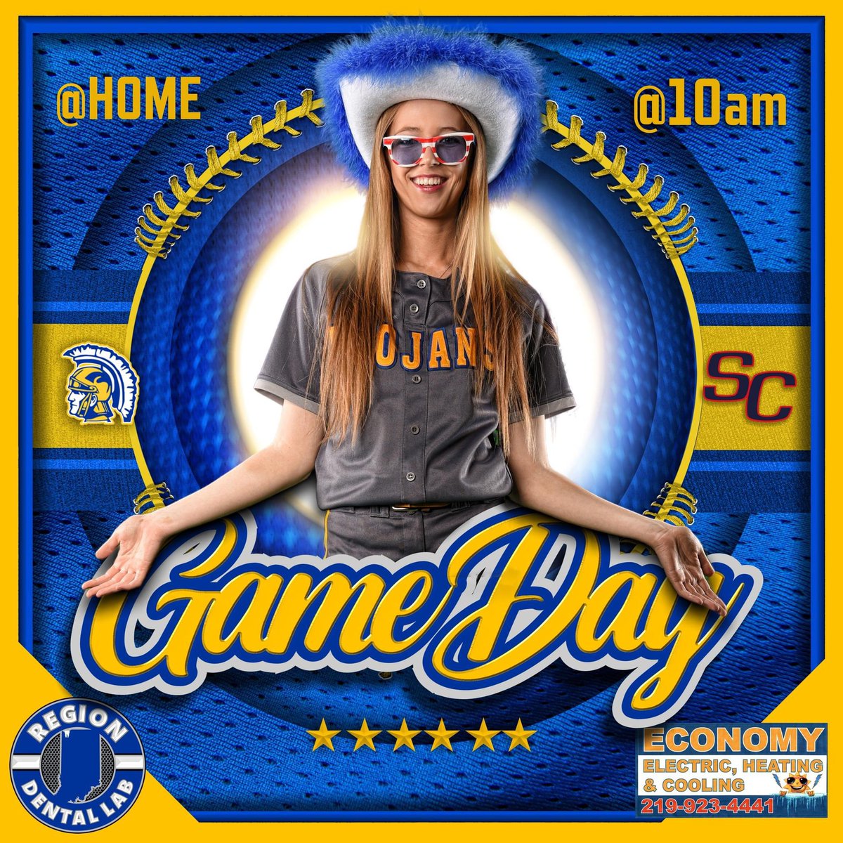 GameDay! The Highland Lady Trojans take on the South Central Satellites at home this morning at 10AM!

🥎Home Game!🥎
🥎Trojans vs Satellites🥎
🥎Highland  High School🥎

GameDay Graphic provided by CineMagic Sportsline