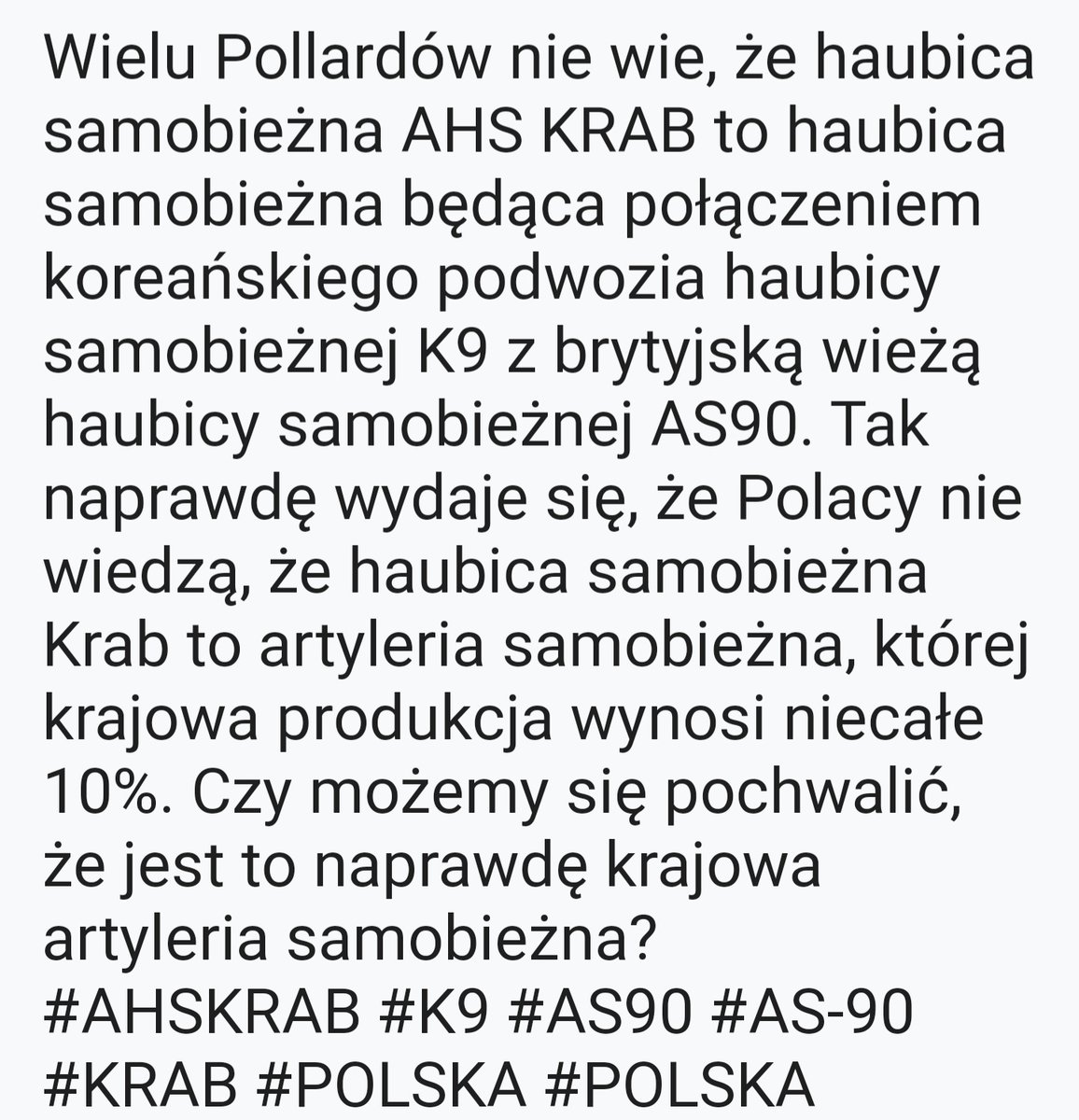 #Haubicasamobieżna #AHSKRAB #K9 #AS90 #KRAB #POLSKA #POLSKA