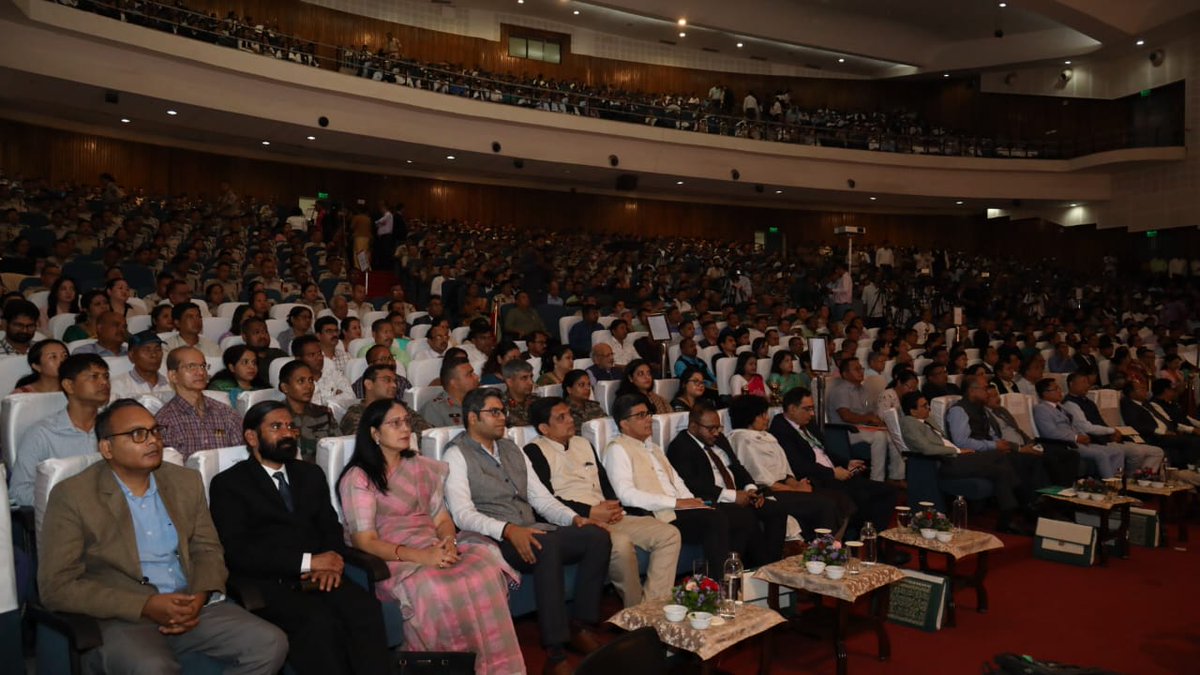 #Photo | Glimpses of the inaugural session of 'India's Progressive Path in the Administration of Criminal Justice System', a conference organised by the Ministry of Law and Justice, GoI, currently underway at IIT Guwahati. @MLJ_GoI